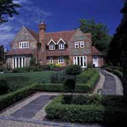 Formal garden - award-winning house