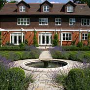 Formal garden with informal planting, Wentworth, Surrey