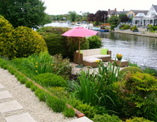 Riverside garden design, Berkshire