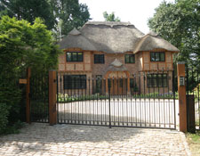Driveway - thatched house