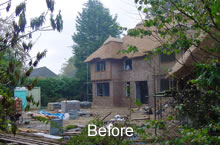 Driveway garden - before