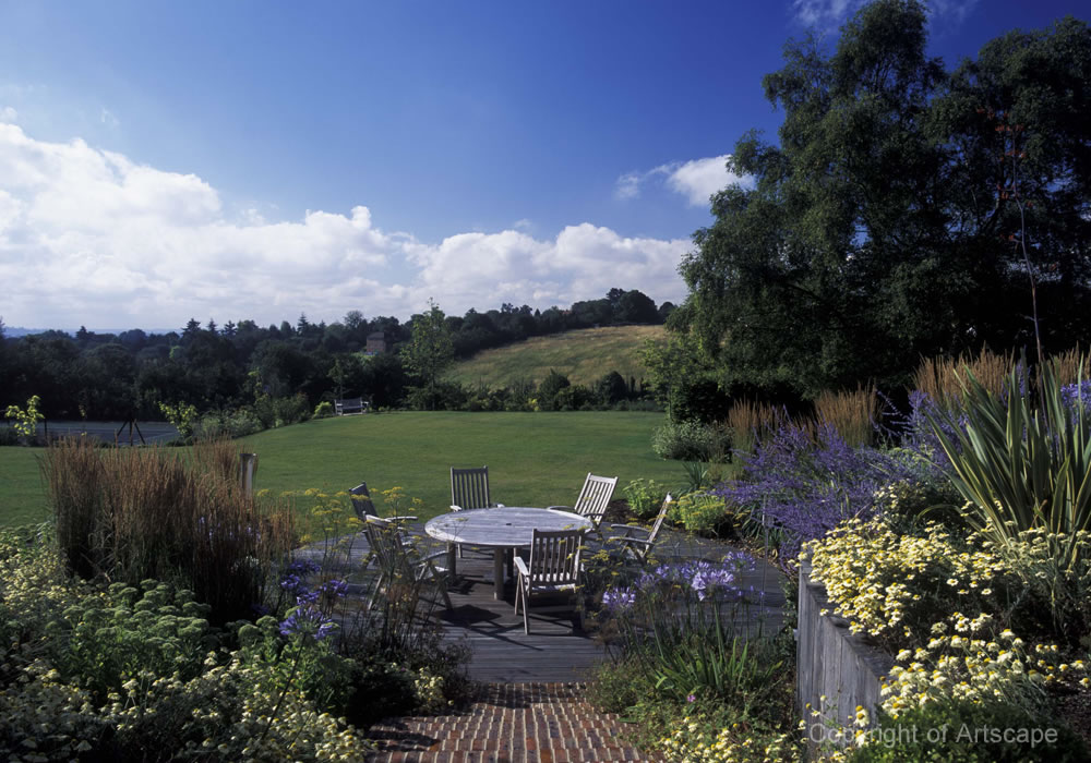 Large garden with views