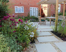 modern property garden design